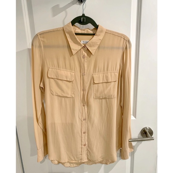 COPY - Equipment silk shirt in peach - Picture 3 of 5